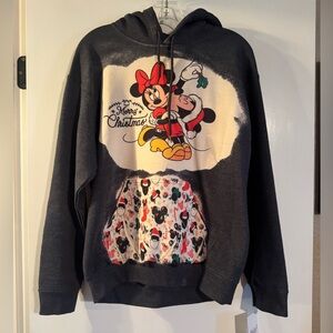 NWT Disney graphic with Mickey and Minnie Christmas Hoodie